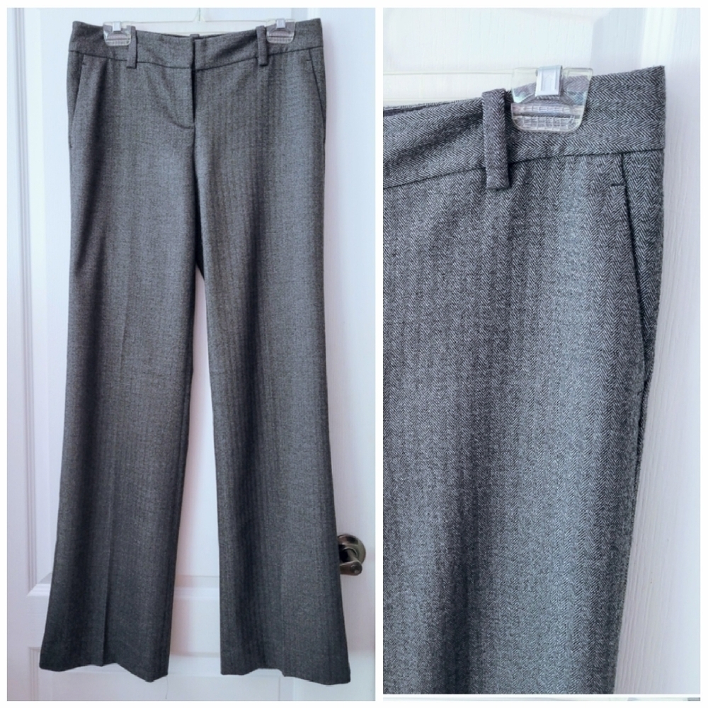 The Limited Dress Pant Herringbone Gray